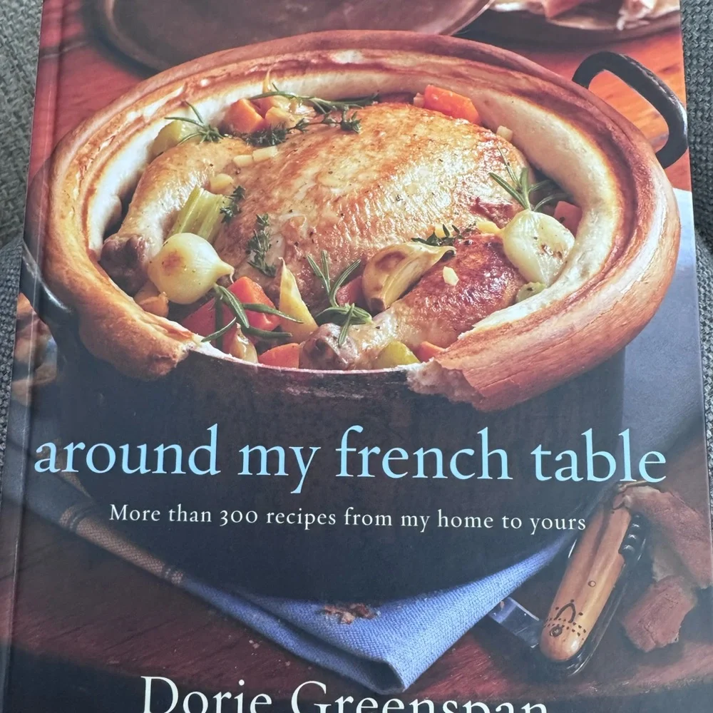 'Around My French Table' Cookbook - Blue Cover brand new